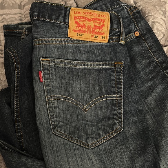 Levi Strauss Levi’s Men’s Jeans Size 32/34 32W 34L gently used like new denim - Picture 6 of 8